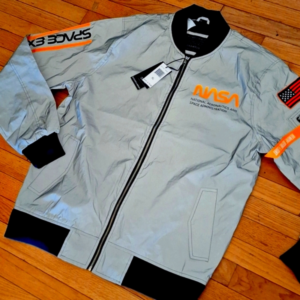 Gray Bomber Jacket - image 1